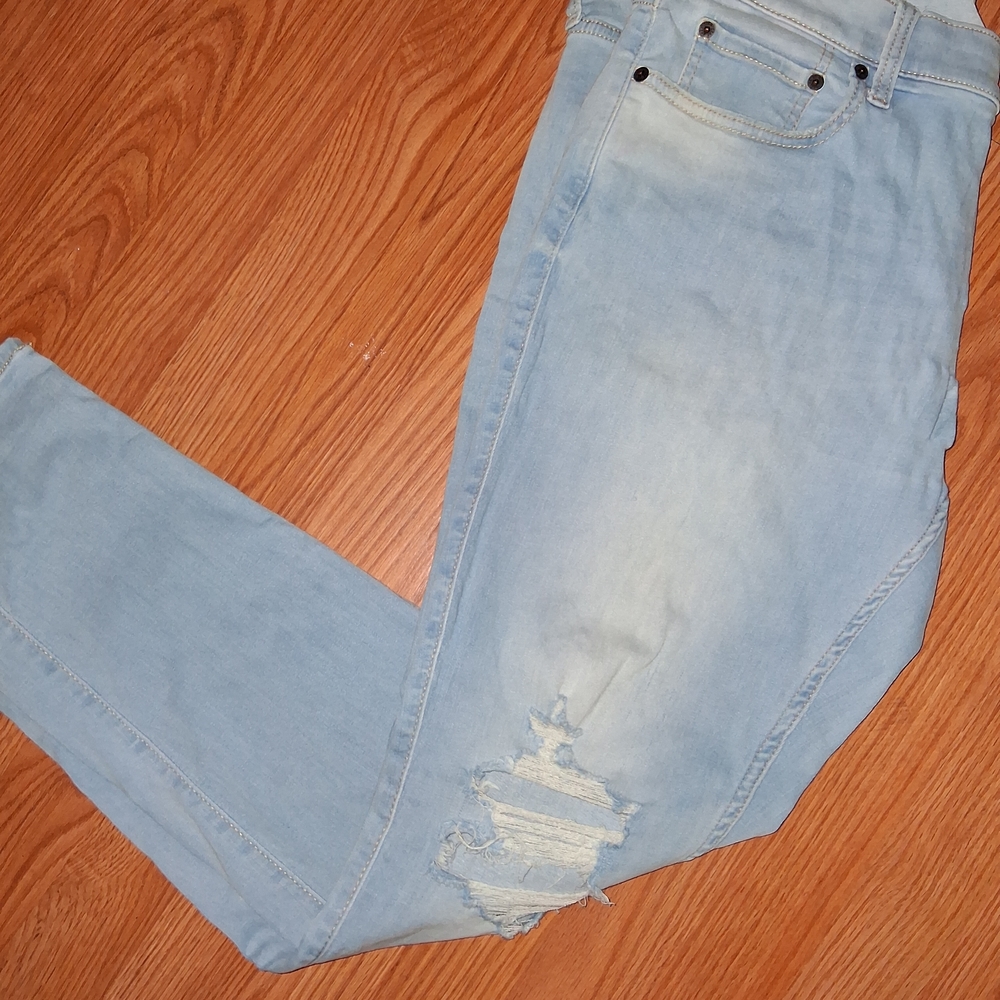 Hollister Men's Light Blue Skinny Jeans